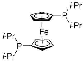 1,1-Bis(di-isoropylphosphino)ferrocene - CAS:97239-80-0 - DiPP18,  1,1-Bis(di-i-propylphosphino)ferrocene, Bis[(diisopropylphosphino)cyclopentadienyl]iron